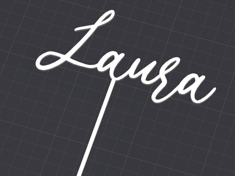 Laura - Birthday Cake Topper