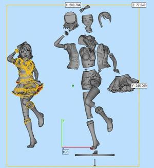 Watanabe You Aozora Jumping Heart Outfit, Detachable Parts