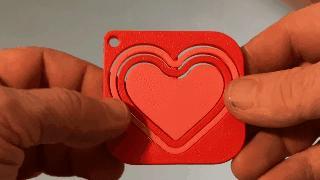 keychain fidget san valentine