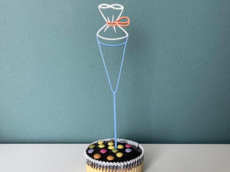 School Cone Cake Topper Decoration