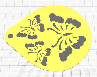 BUTTERFLIES STENCIL