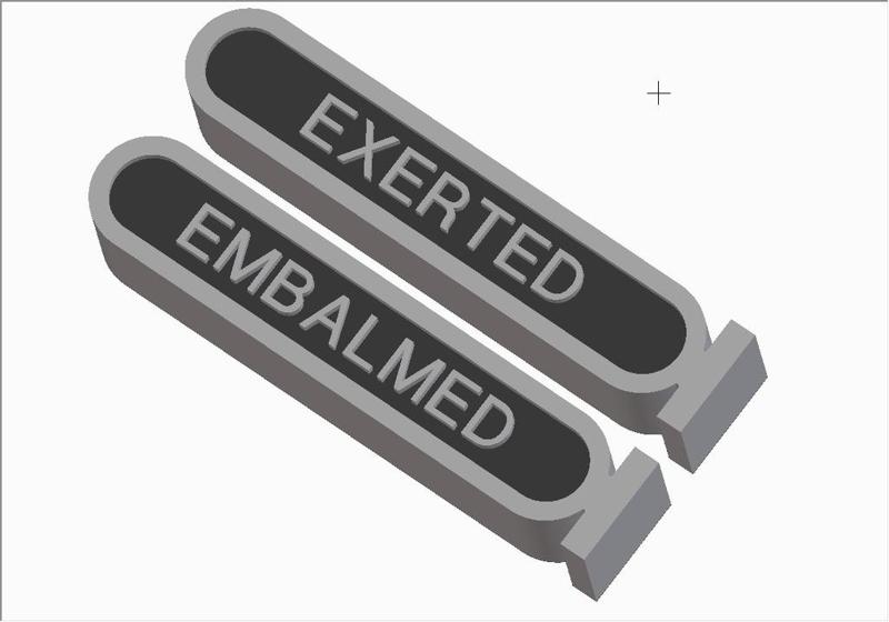 MTG Amonkhet Token - Embalmed \ Exerted