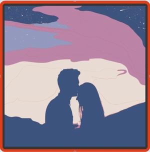 Romantic Silhouette Couple Wall Art