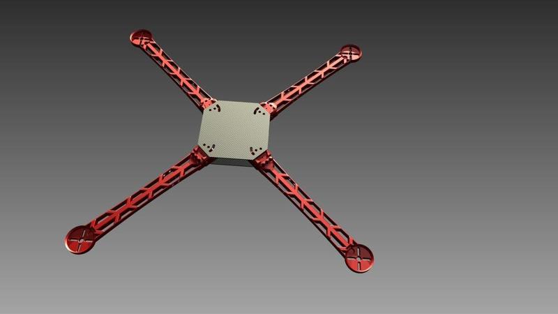 3D Printable Quick-Connect Quadcopter