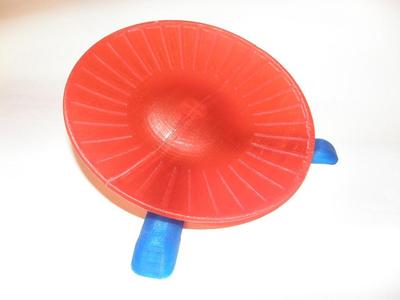 Hamster Disc with 608 bearing ADDON: disc sliced in two  halfs for easy printing