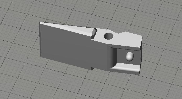 airsoft G36 modified magazine lever/catch longer version