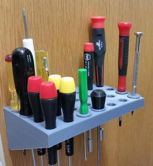 Bushings for Wiha screwdriver rack by spencerwebb