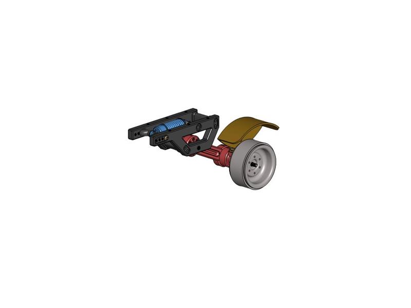 TRAILER CHASSIS INDEPENDENT SUSPENSION CAN BE COMBINED 1/10  Narrow