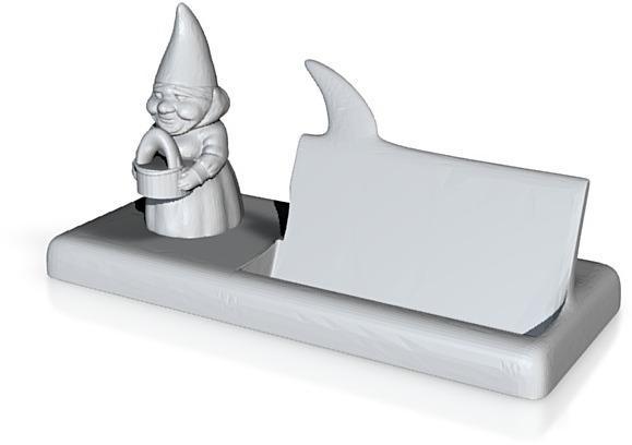 female gnome sayin' business card holder fixed walls printable in anything