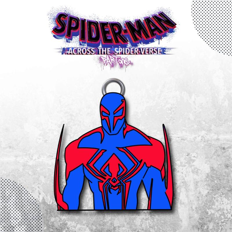 spiderman 2099 spiderverse keychain