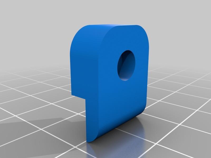 Bed clamp 4mm glass for delta Kossel