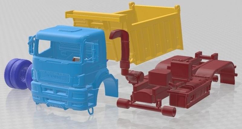 Kamaz 6580 K5 Dump Truck 2016 Printable