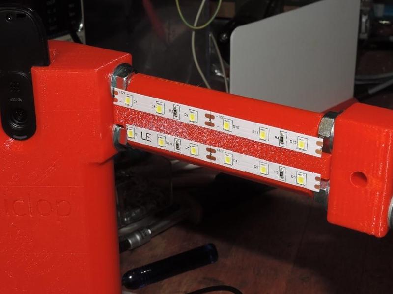 Led support for Ciclop 3d scanner