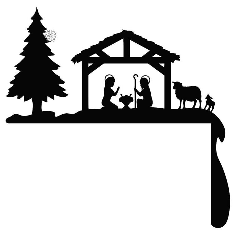 Christmas decoration above the door - Bethlehem
