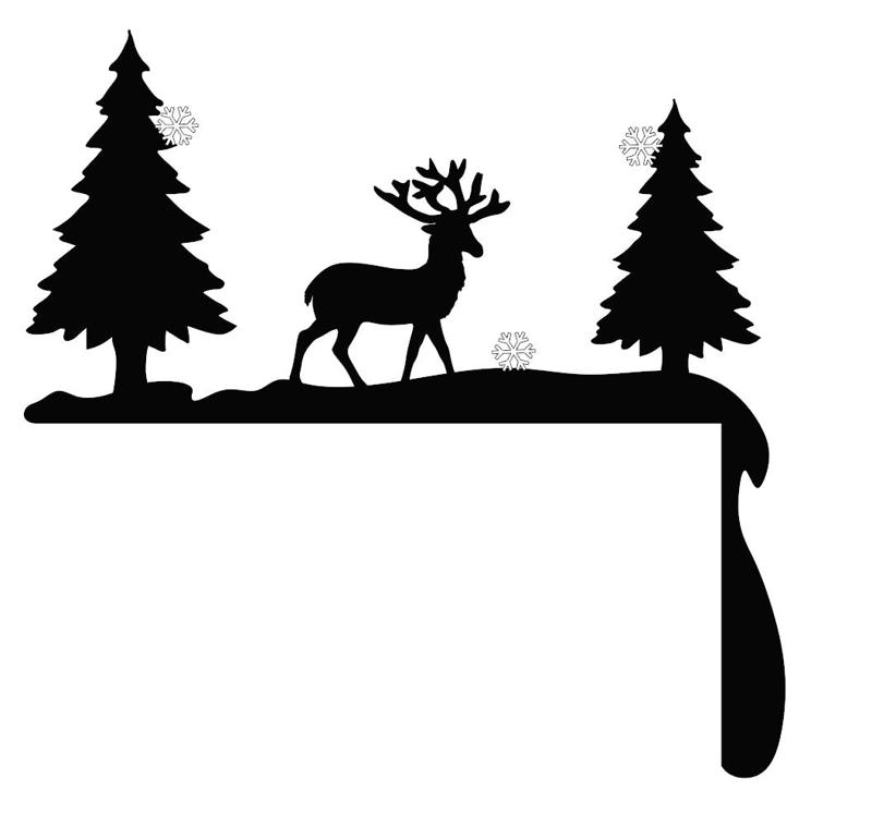 Christmas decoration above the door