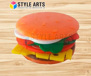 Hamburger flexible didactic game - Motor skills - Food game