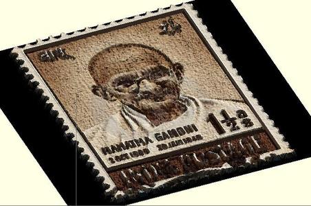 Gandhi Lithophane