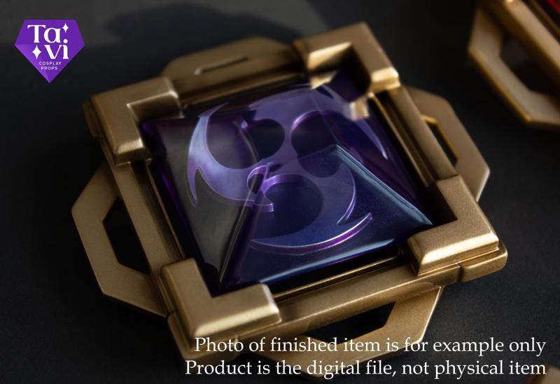 Liyue electro vision genshin impact 3d print cosplay stl files