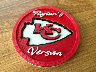 Kansas City Chiefs Coaster - Taylor's Version