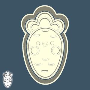 Food & drinks cookie cutters - carrot (style 1)