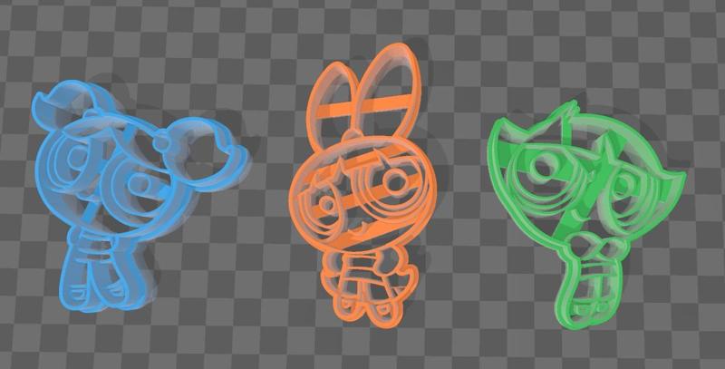 Chicas super poderosas x 3 - cookie cutters / The Powerpuff Girls