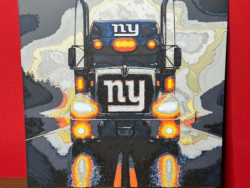 Ney York Giants Tractor Trailer HueForge