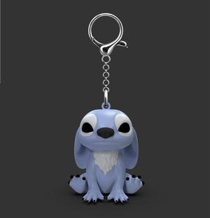 Stitch Keychain - 3D Printable Cute Disney-Inspired Mini Figure