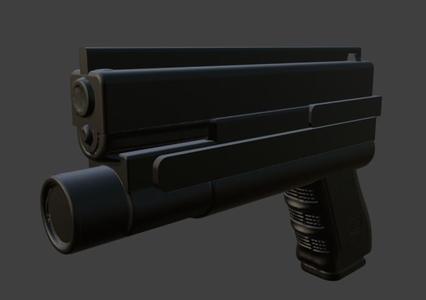 Glock G17 + Streamlight TLR1 for foam press.