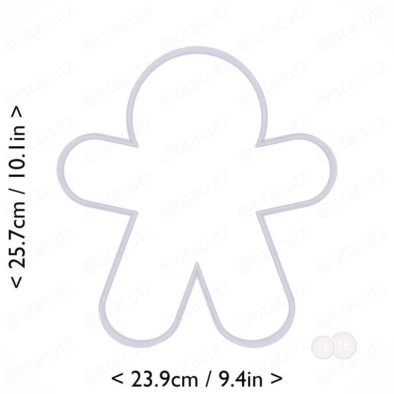 Gingerbread Man Cookie Cutter 9.75in / 24.8cm