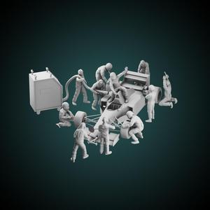 Mechanics + F1 drivers