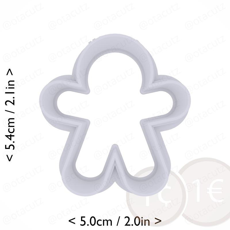 Gingerbread Man Cookie Cutter 1.75in / 4.4cm