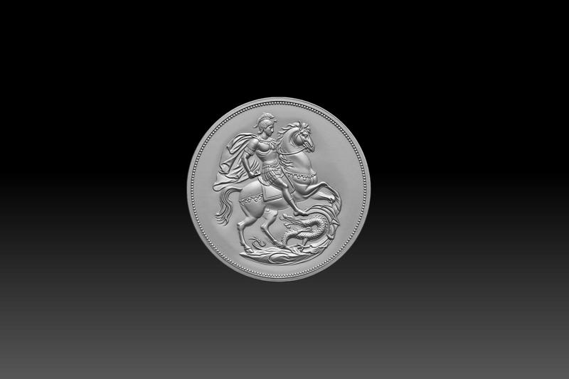 High-resolution 3D STL model of an Alexander the Great coin for 3 printing and cnc cuging