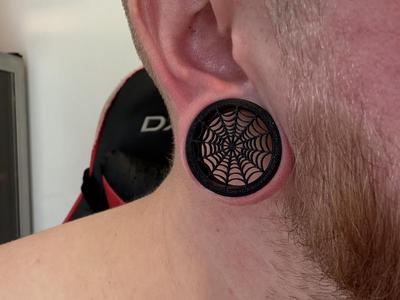 Ear Gauges Spiderweb 20-50mm Multiple Plates