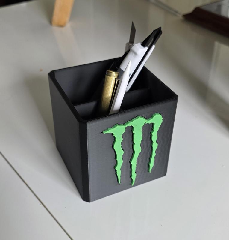 monster energy pencil cup