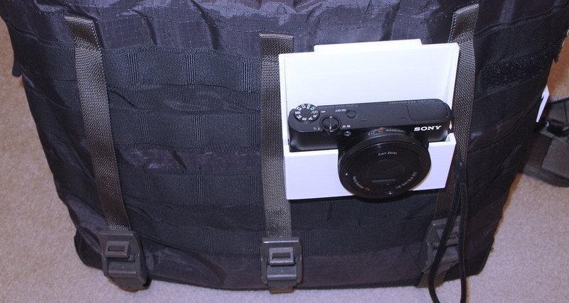 Sony RX100 holster for MOLLE/PALS messenger bags