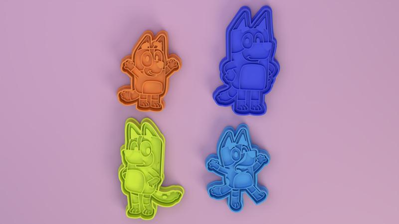 Bluey Cookie cutters
