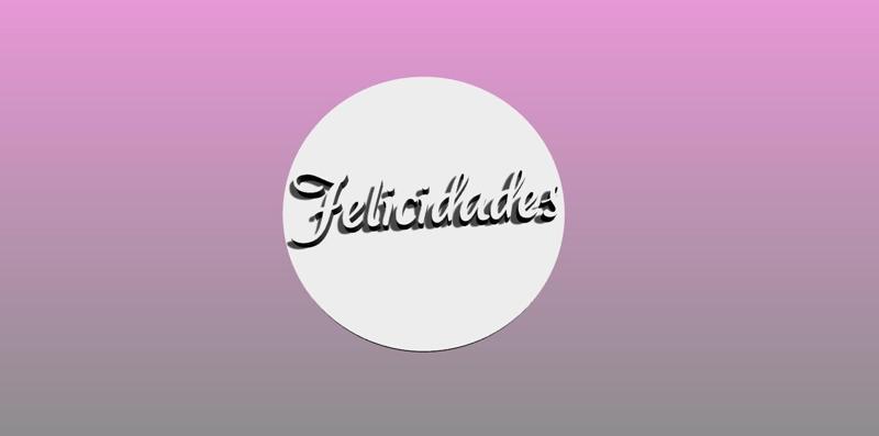 Stamping cookie cutter Congratulations