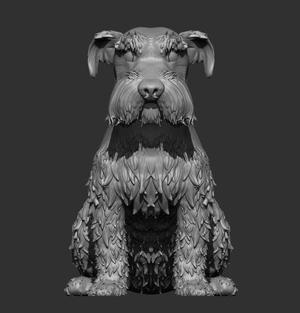 Schnauzer Dog - Realistic and Detailed Design
