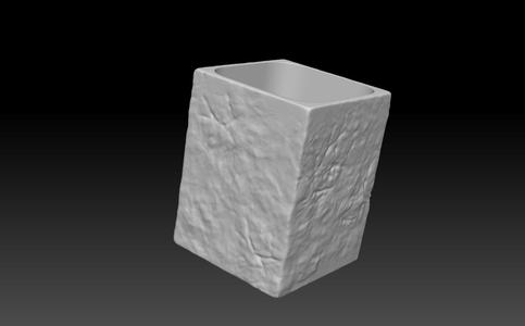 Candle container set (stone)