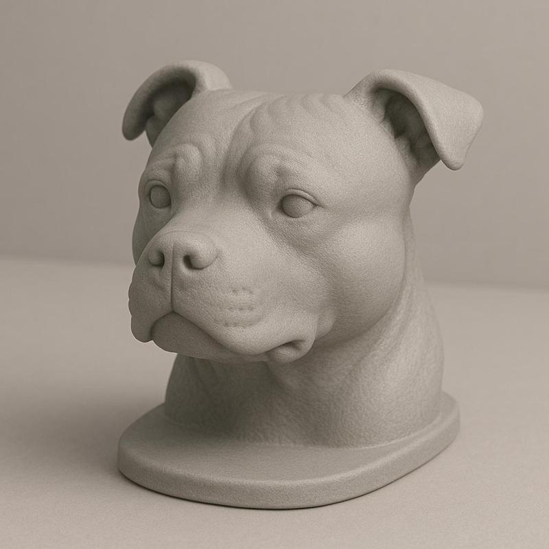 Staffordshire Bull Terrier staffie dog head