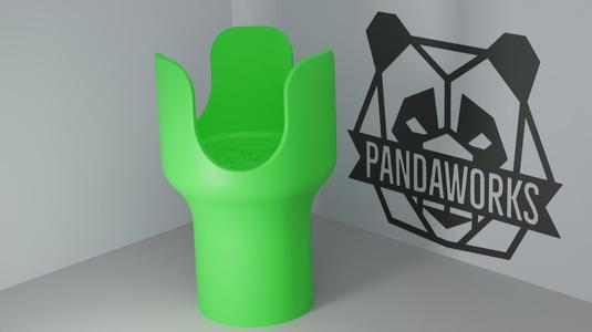 Car Cupholder Extension V2 for 36oz YETI, Stanley, Frank Green – Fits 70mm Car Cupholders | 3D Printable STL by PandaWorks