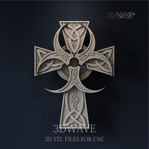CROSS  3d stl file for CNC