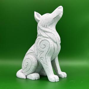 Dog sculpture elegant swirl Swiss Shepherd