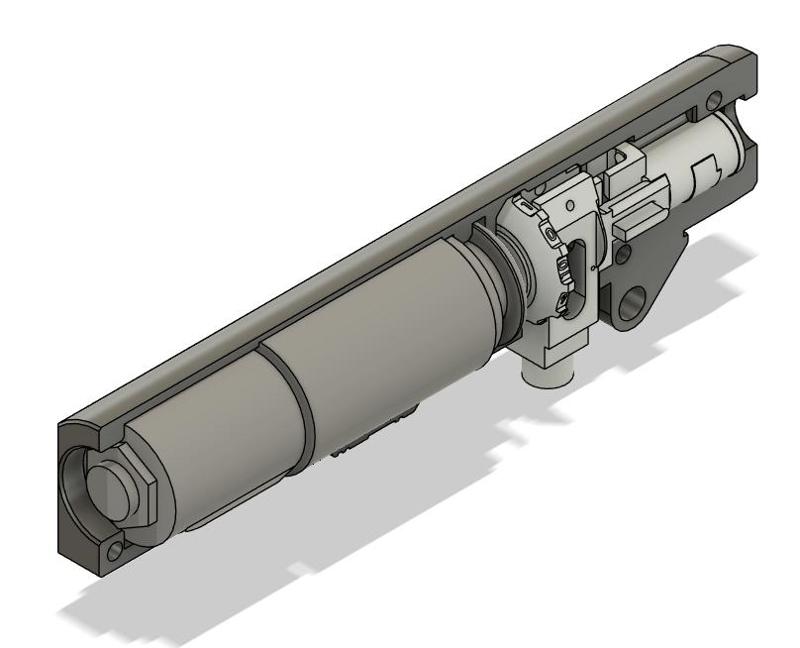 M4 Speedsoft 30mm carbon tube upper for Backdraft Phoenix & Maxx Modell hop-up