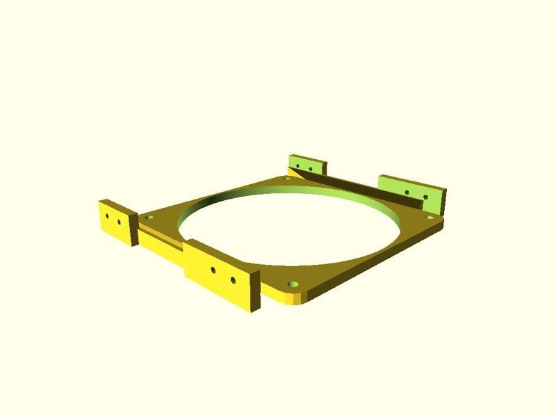 Fan Shroud/Radiator Mount for 3 optical drive bays