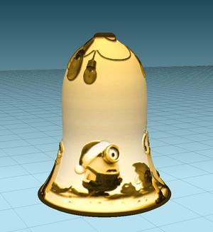 Christmas bell litho LES MINIONS