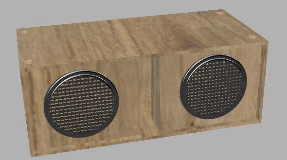 DXF / "G Sub" cabinet to scale / Sound System / LASER cut-outs / Decoration