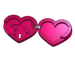 Key to my heart necklace & ring box