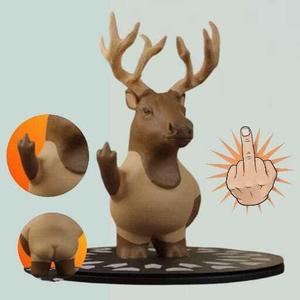 elk middle finger - rebel elk