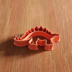 3D Dinosaur Stegosaurus Cookie Cutter STL File - 136